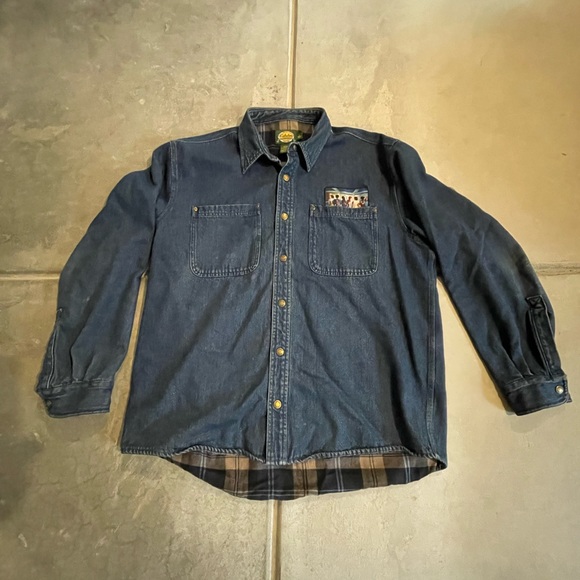 Cabela's Jackets & Coats Cabelas Flannel Lined Denim Jacket Poshmark